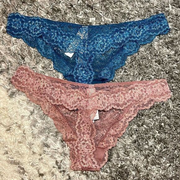 NWT Victoria’s Secret Dream Angels Corded Thong Panties 2-Pack Bundle - Picture 2 of 7
